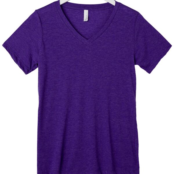 +CANVAS Ladies' Relaxed Jersey Short-Sleeve V-Neck Tee Thumbnail