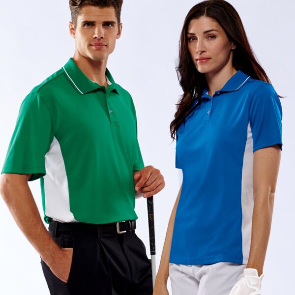 UltraClub® Men's Cool & Dry Sport 2-Tone Polo Thumbnail