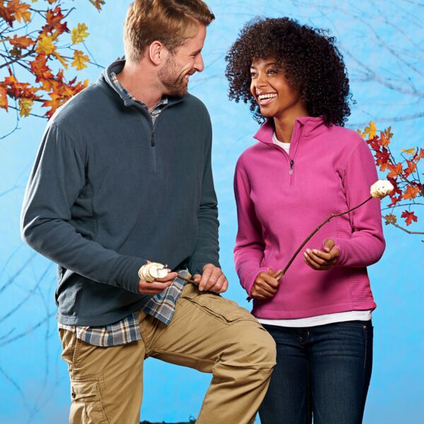 Ladies' Lightweight Micro-Fleece 1/4-Zip Pullover Thumbnail