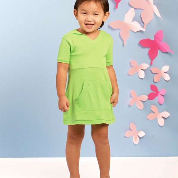 Toddler Hooded V-Neck Dress Thumbnail