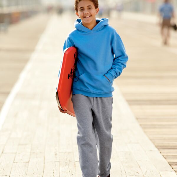 Youth NuBlend&reg; Hooded Pullover Sweatshirt Thumbnail