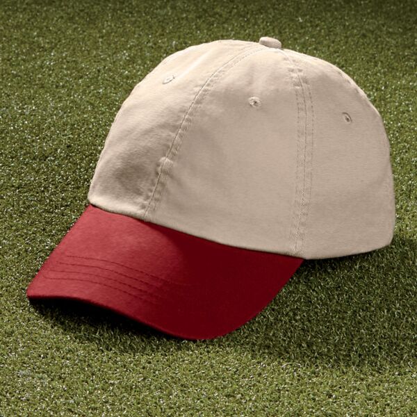 UltraClub Classic Cut Chino Cotton Twill Unconstructed 2-Tone Cap Thumbnail