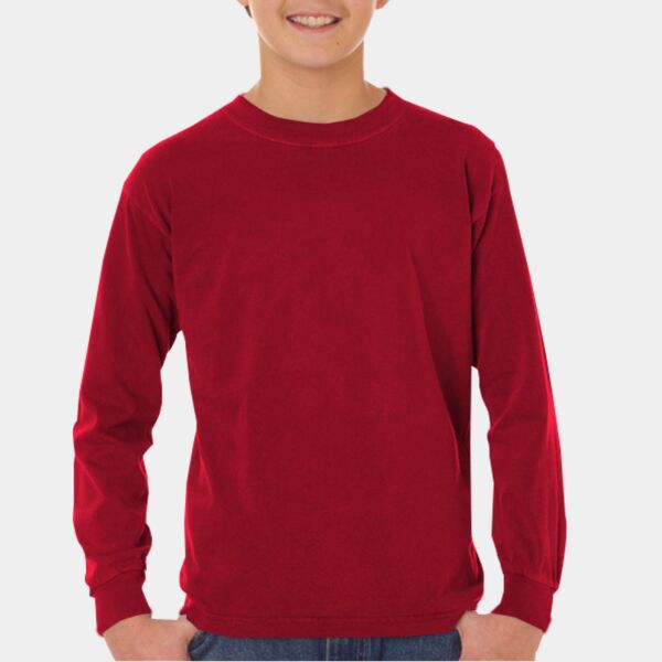 LA T Youth Fine Jersey Long Sleeve T-Shirt Thumbnail