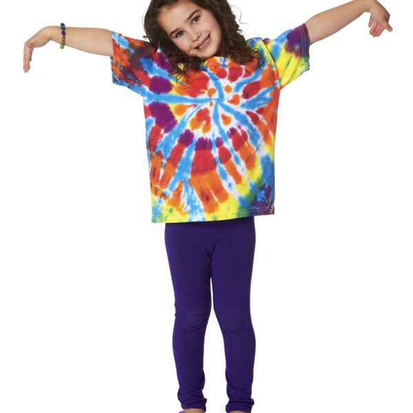 Dyenomite Youth Rainbow Cut Spiral Tee Thumbnail
