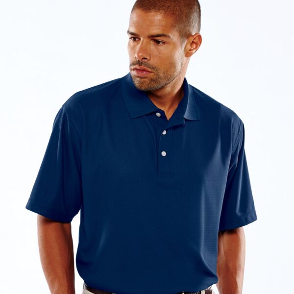 UltraClub&reg; Men's Cool & Dry Pebble-Knit Polo Thumbnail