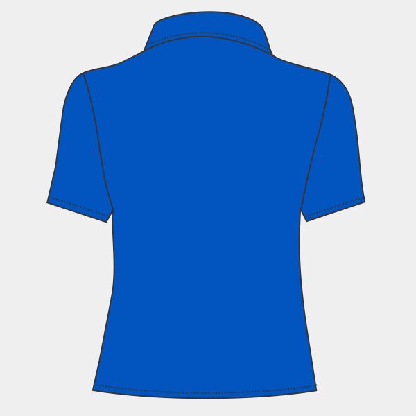 Ladies Color Block Polo with Knit Collar Thumbnail