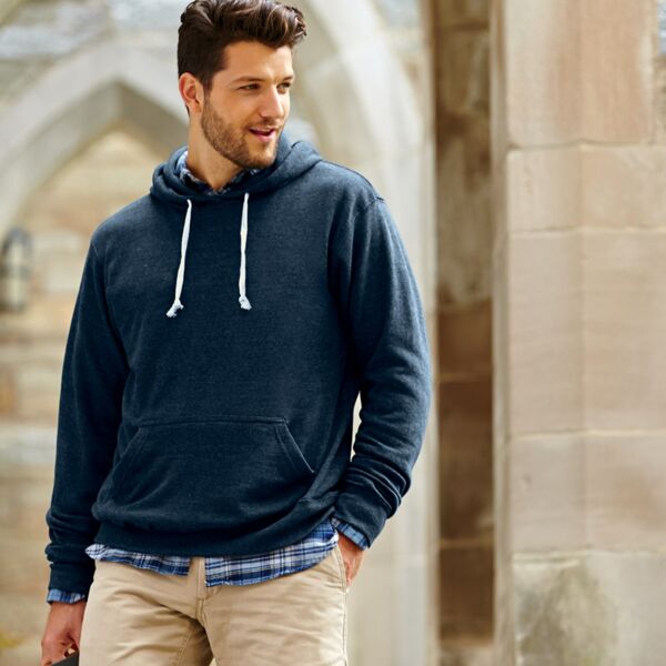 J.America Adult Tri-Blend Hooded Fleece Thumbnail