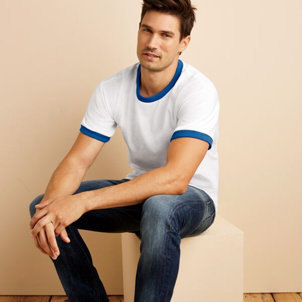 &reg; DryBlend&reg; Adult Ringer T-Shirt Thumbnail