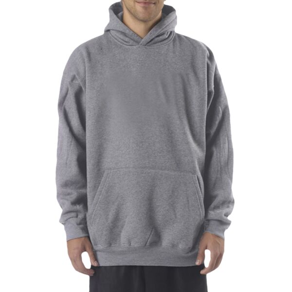 Adult Combed Ring-Spun Blended CVC Fleece Hooded Sweatshirt Thumbnail