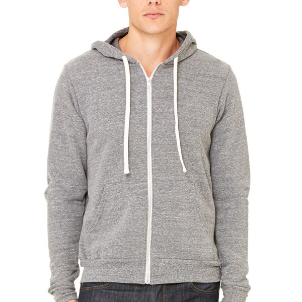 Unisex Triblend Sponge Fleece Full-Zip Hoodie Thumbnail