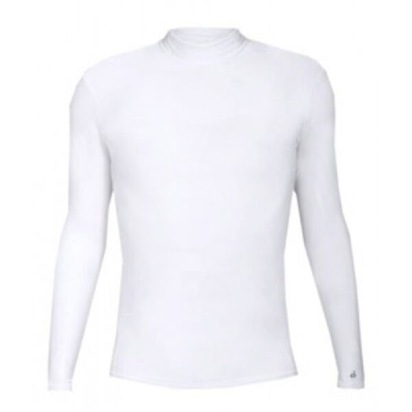 B-Hot Long Sleeve Mock Neck Blended Compression Tee Thumbnail