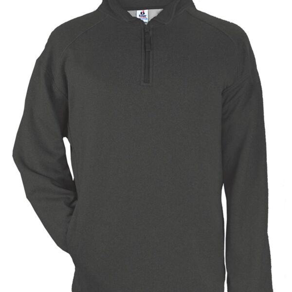 Adult Pro Heathered Fleece 1/4 Zip Sweatshirt Thumbnail