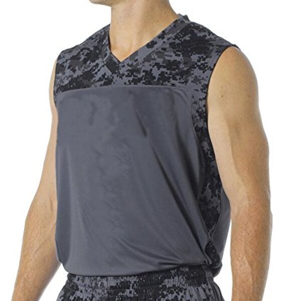 Youth Printed Camo Performance Muscle Tee Thumbnail