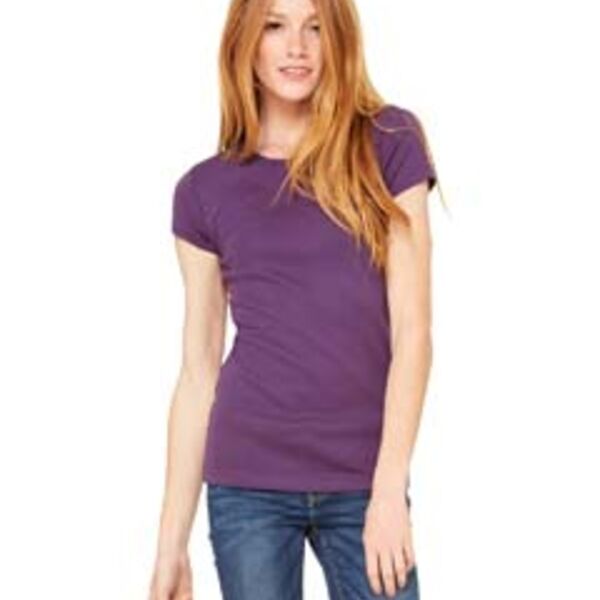Ladies’  5.8 oz., 1x1 Baby Rib Short-Sleeve Crew Neck T-Shirt Thumbnail