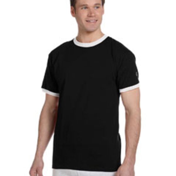 6.1 oz. Tagless Ringer T-Shirt Thumbnail