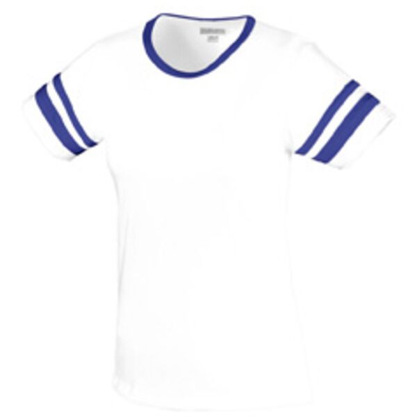 Ladies Junior Fit Cotton/Spandex Camp Tee Thumbnail