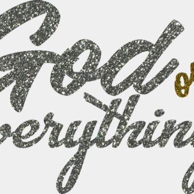 God over everything silver and gold glitter Thumbnail