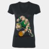 Ladies’  4.5 oz. SoftStyle Junior Fit V-Neck T-Shirt Thumbnail